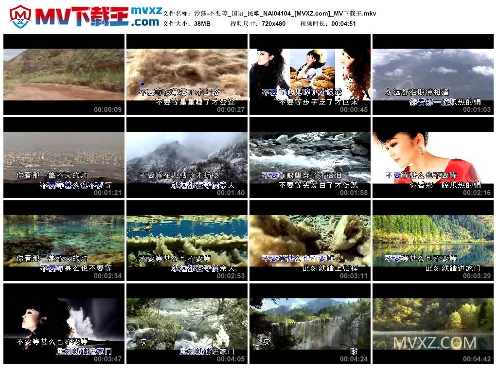 沙莎-不要等_国语_民歌_NAI04104